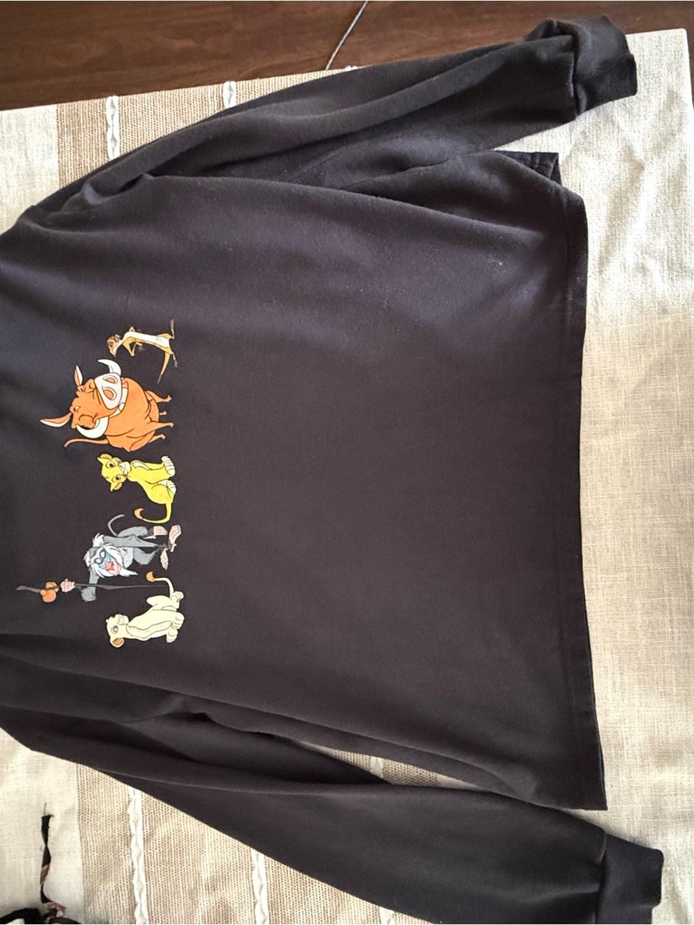 Disney Lion King Black Crewneck Sweater